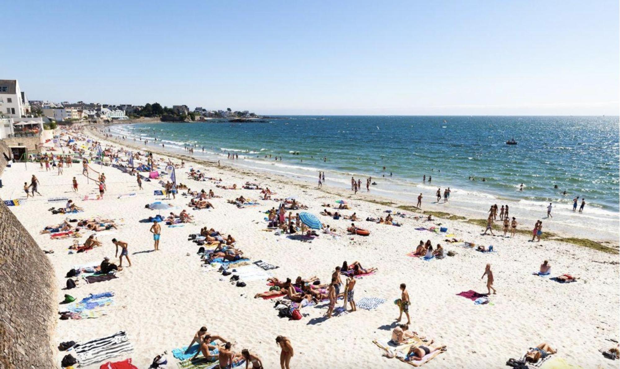 L'Hermine Terrasse Et Parking, 500 Plage Concarneau Esterno foto